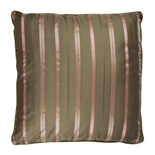 Coussin Zara 60x60cm marron rose satin